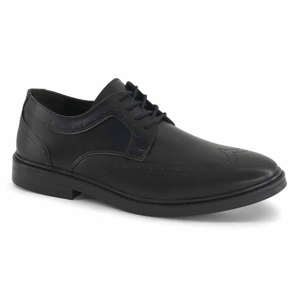 NEW FERRATO men's lace-up oxford shoes in black